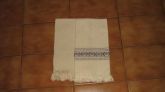 Jogo de tapete e toalha de tear cod 001